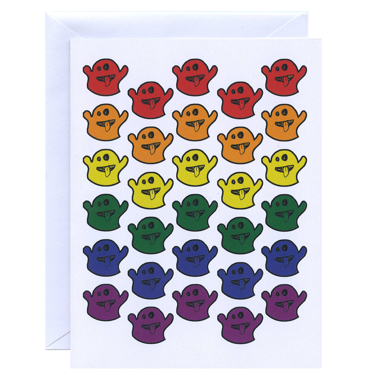 Rainbow of Ghosts Greeting Card