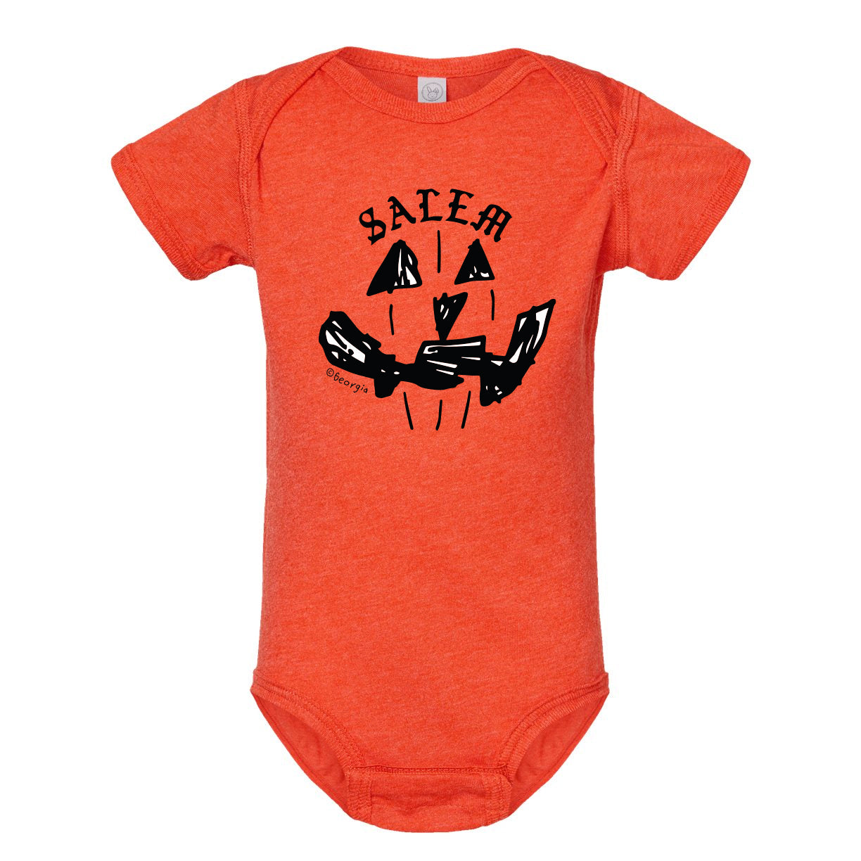 Salem "Pumpkin" Orange Baby Onesie