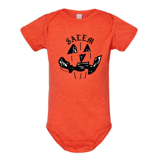 Salem "Pumpkin" Orange Baby Onesie